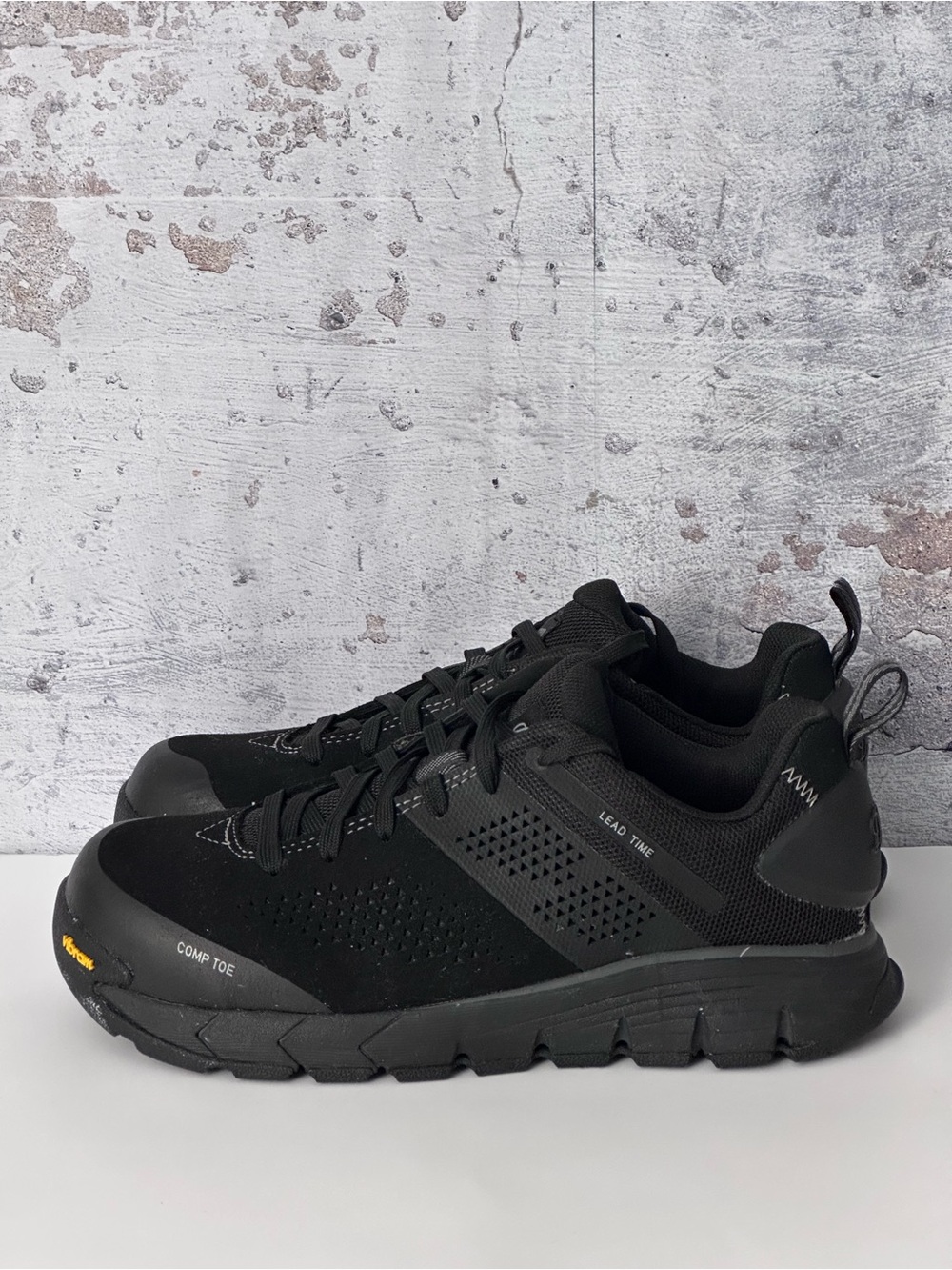 DANNER Lead Time Black Work Shoes - Black